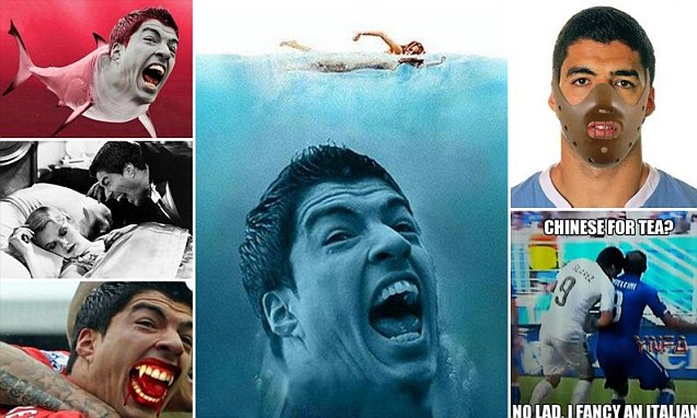 Suarez Digambarkan bagai Jaws, Dracula dan Hannibal di Internet
